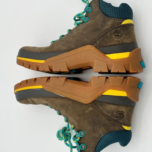 TIMBERLAND Jenness Falls WATERPROOF MID HIKING BOOT (Women) OLIVE FULL GRAIN 7.5 - Picture 10 of 10